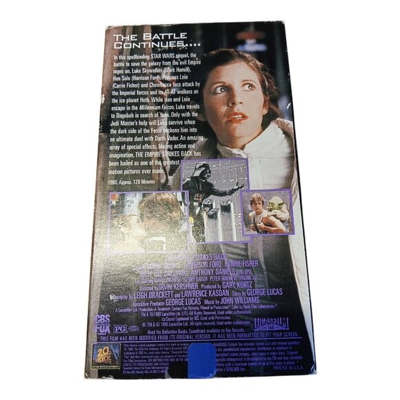 Star Wars Trilogy VHS Tapes Box Set THX Digitally Mastered Collectible Edition - Picture 7 of 16